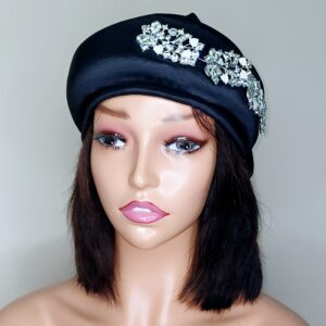 Zahra cap with rihestone