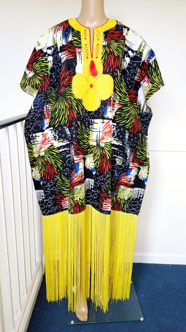 Embroidered fringe bubu