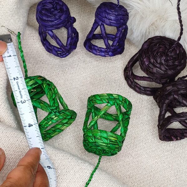 Raffia earring style 2 - Image 3