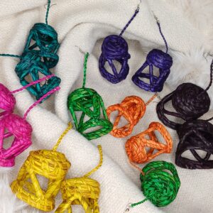 Raffia earring style 2